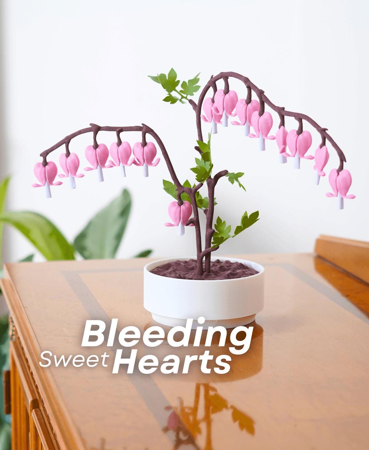 Bleeding Hearts Jewelry Box - Functional Plant Design for Valentine's Day - Romantic Gift, or Valentine Day Home Decor - Love Notes