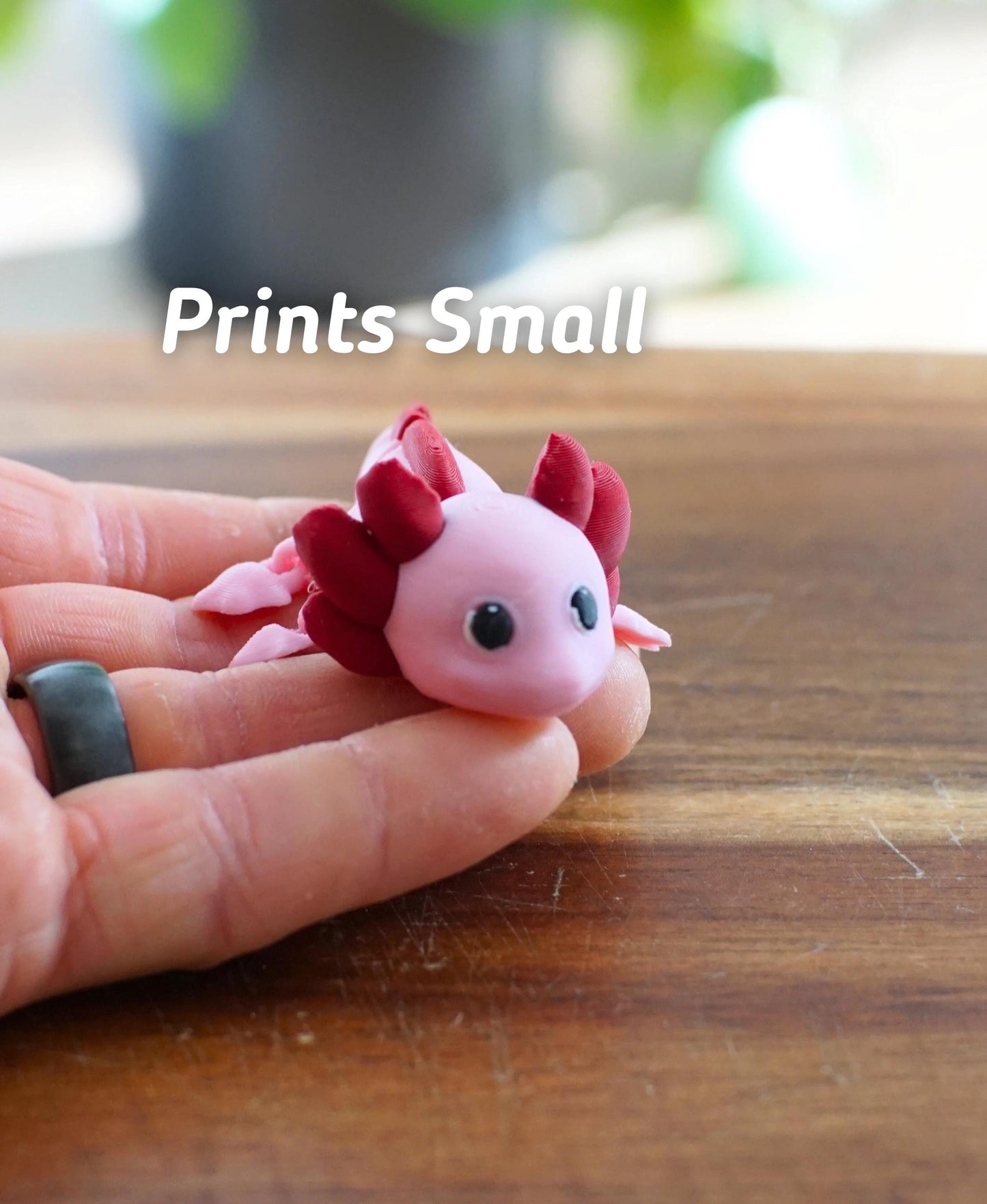 Articulating Axolotl Fidget Toy | Flexible Sensory Desk Pet | Cute Axolotl Gift for Stress Relief and Anxiety | LudoDesign