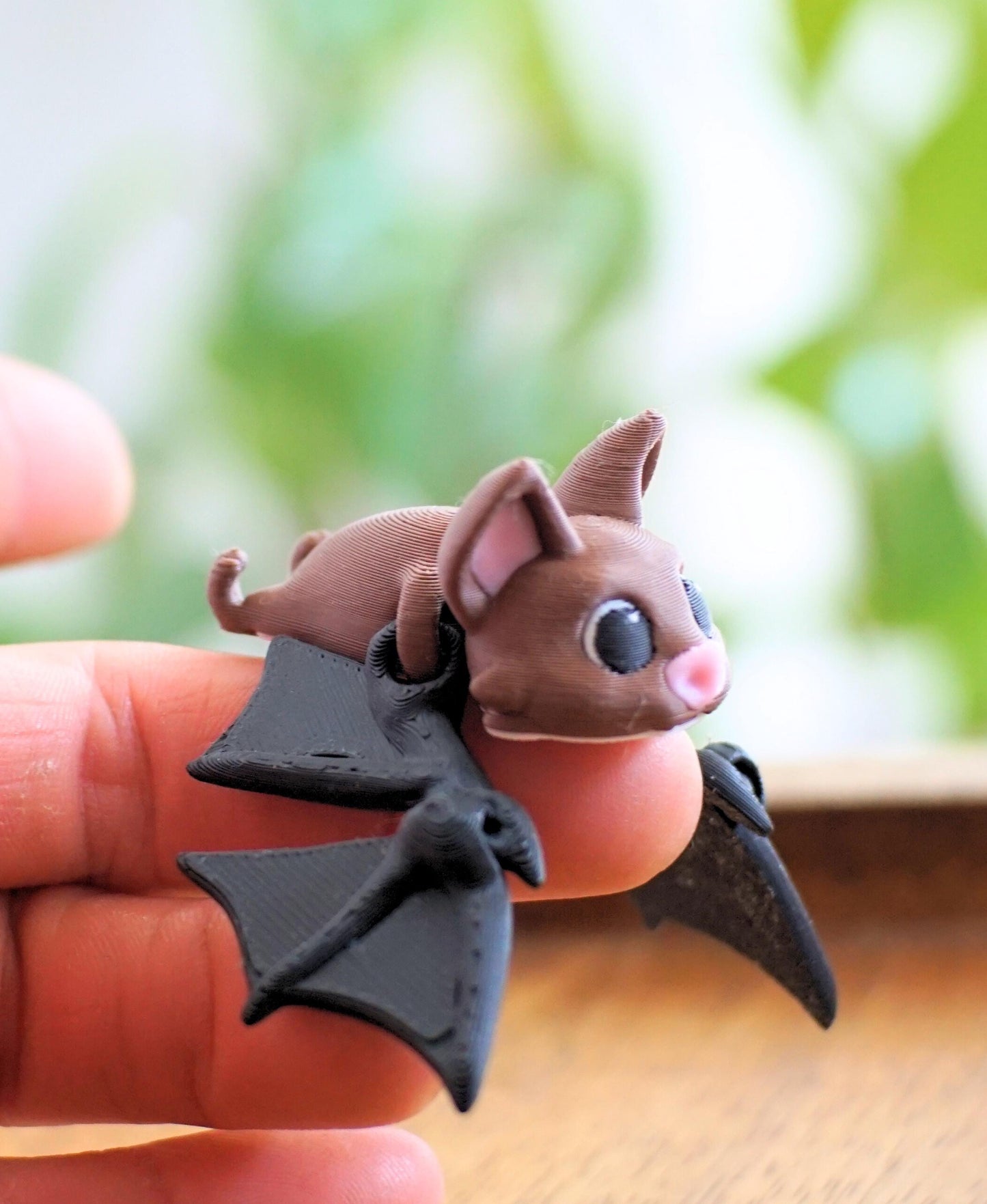 Articulated Bat Toy | Beaming Bat Fidget Figure | Halloween Desk Decor | Flexi Bat Gift for Kids & Adults | Bat Lover Gift | ForgeCore LUDO