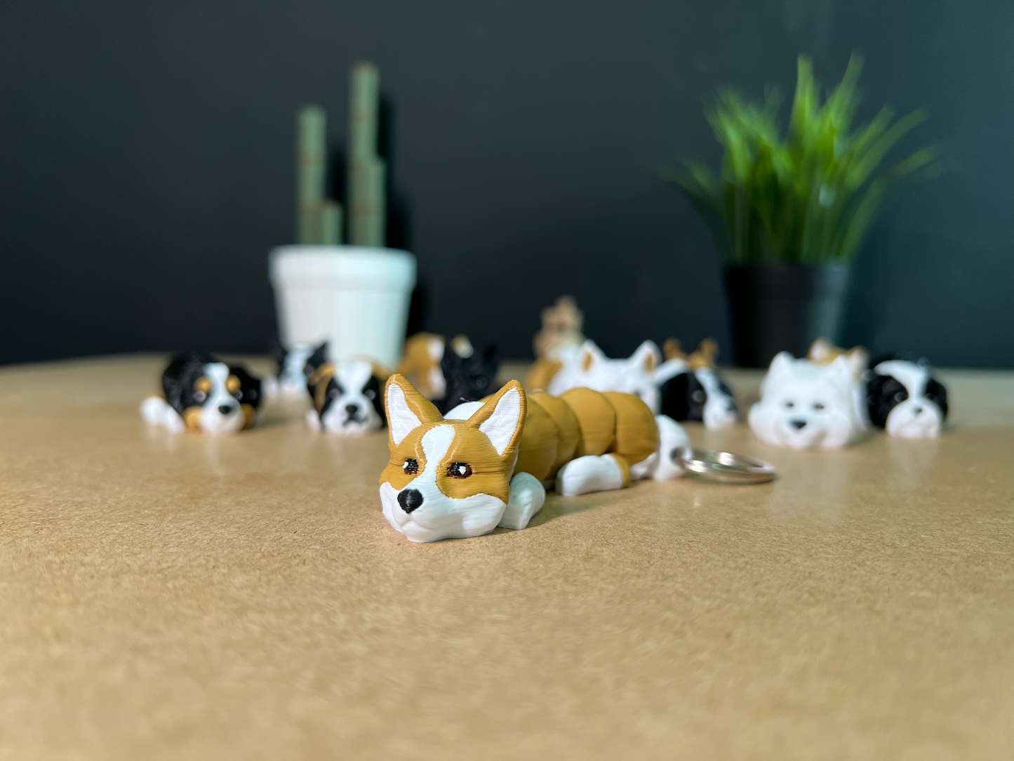 Corgi Keychain | Cute Pembroke Dog Key Ring | Pet Lover Gift | Custom Dog Key Fob | Corgi Bag Charm | Dog Mom Gift | Dog Lover Gift