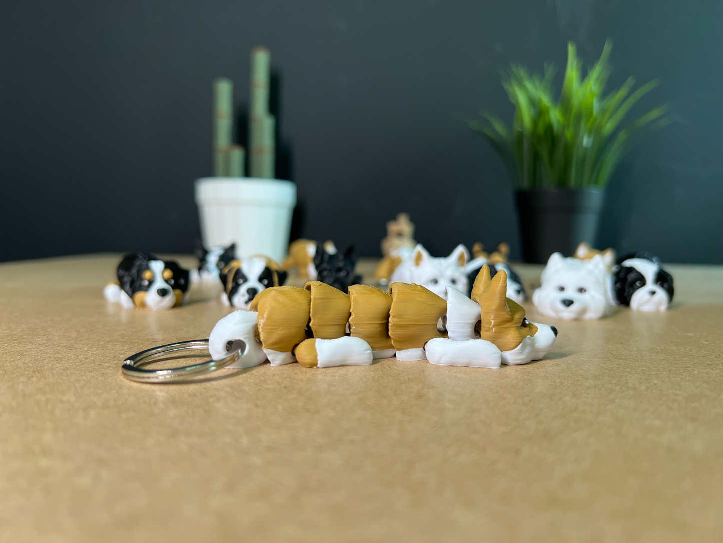 Corgi Keychain | Cute Pembroke Dog Key Ring | Pet Lover Gift | Custom Dog Key Fob | Corgi Bag Charm | Dog Mom Gift | Dog Lover Gift