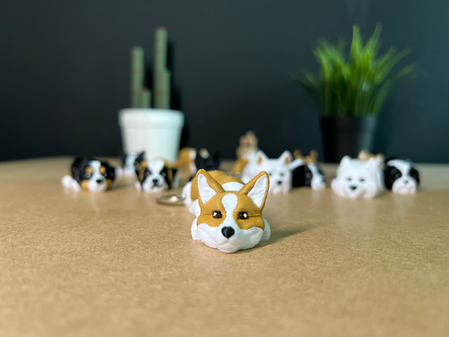 Corgi Keychain | Cute Pembroke Dog Key Ring | Pet Lover Gift | Custom Dog Key Fob | Corgi Bag Charm | Dog Mom Gift | Dog Lover Gift