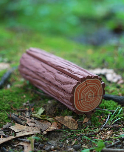 3D Printed Forest Chess Set | Log & Mushroom Chess Board | Acorn Checkers Game - Woodland Theme Decor | Unique Gift for Chess Lovers