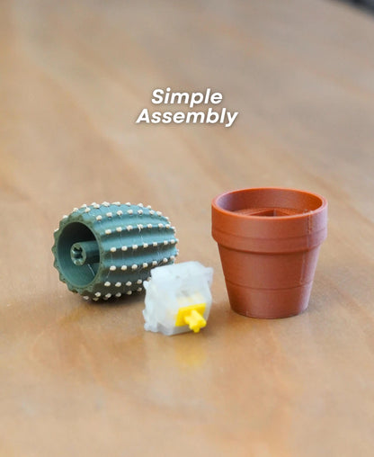 3D Printed Clicky Cacti Fidget Toy | Pocket Plant with Mechanical Switches | Stress Relief Desk Toy | Fun Succulent Fidget for Anxiety