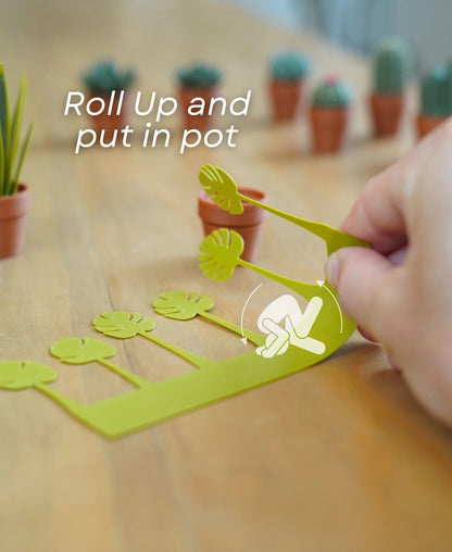 3D Printed Fidget Foliage Toy - Pocket Plant with Ratcheting Pot - Stress Relief Desk Toy - Succulent Fidget Spinner - Gift for Plant Lovers