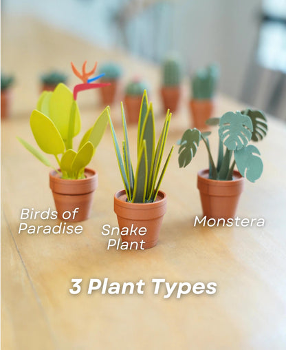 3D Printed Fidget Foliage Toy - Pocket Plant with Ratcheting Pot - Stress Relief Desk Toy - Succulent Fidget Spinner - Gift for Plant Lovers
