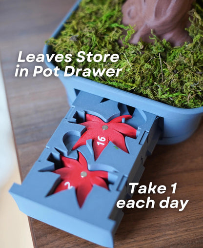 3D Printed Bonsai Tree Calendar - Japanese Maple Desk Decor - Perpetual Calendar for Office - Zen Gift, Unique Home Decor, ForgeCore
