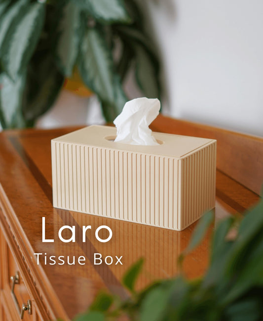 Modern Tissue Box Cover | Laro Square Tissue Holder | Stylish Home Decor for Bathroom, Office, Kitchen or Bedroom | ForgeCore